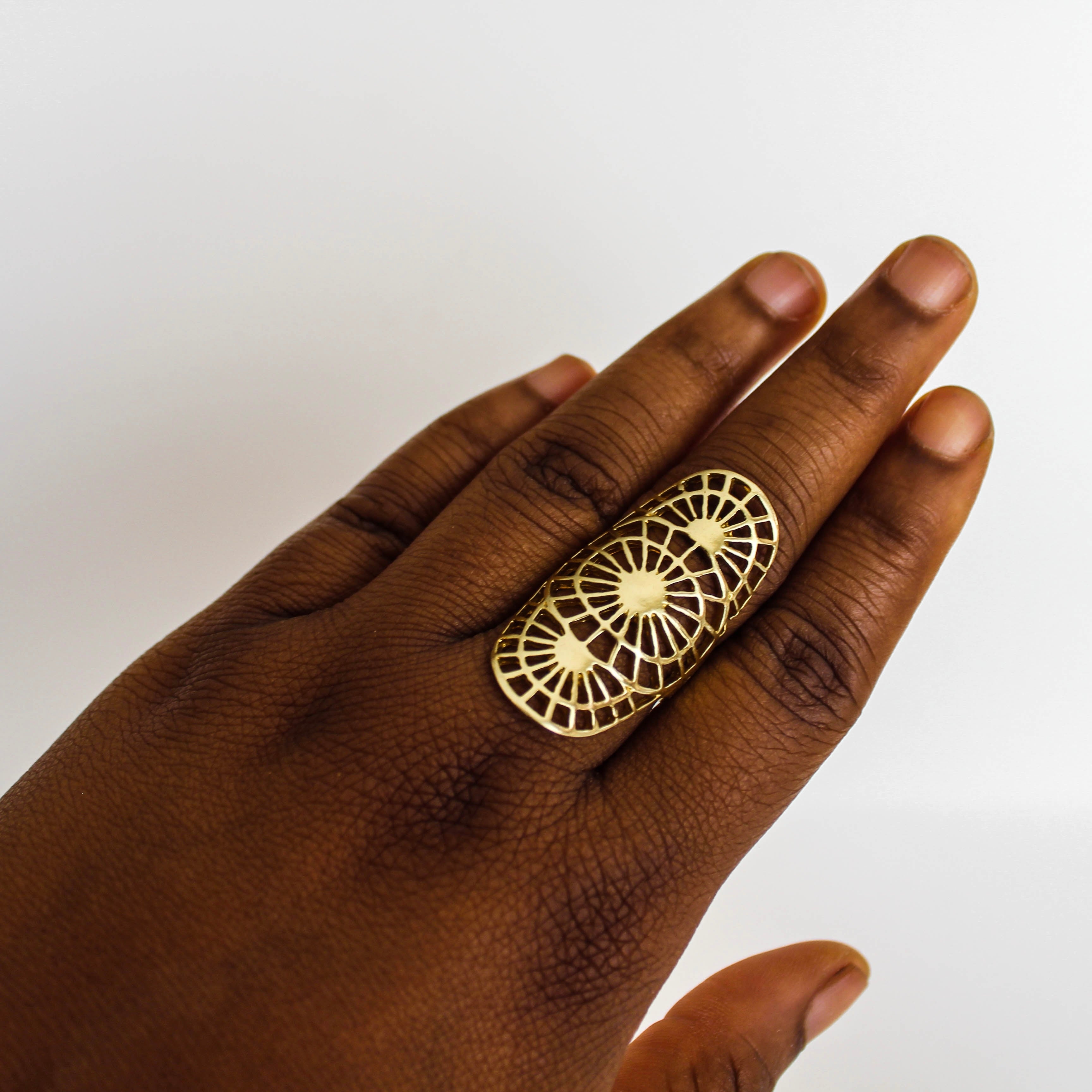chunky gold statement ring
