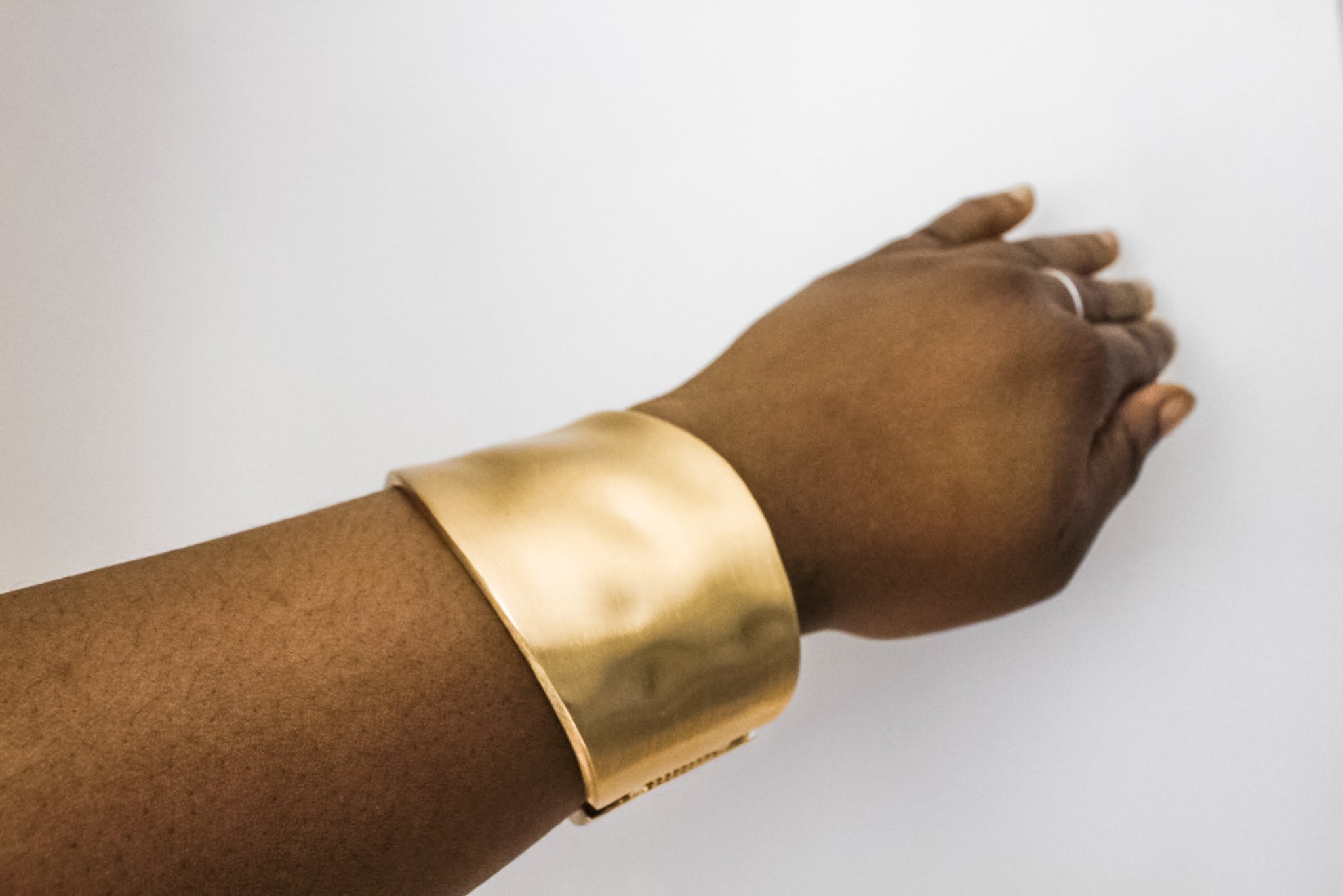 Gold Chunky Wrist Cuff Bangle